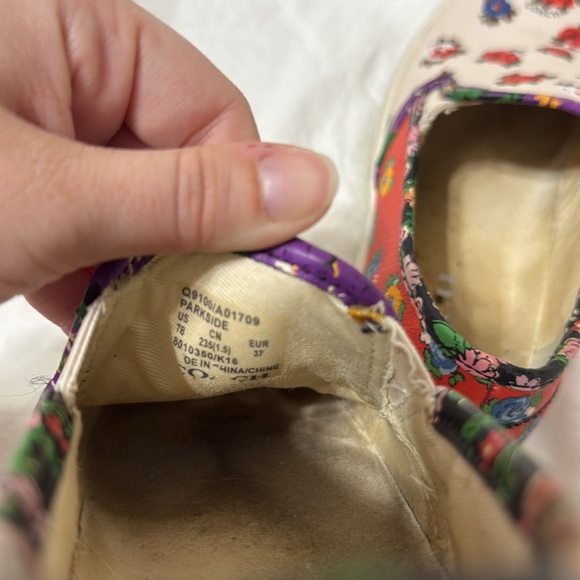 Women’s Coach Floral Parkside Tea Rose Slip-On Sneakers. Size 7 - Picture 11 of 11